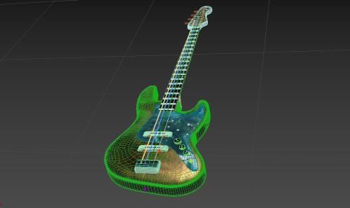 guitare wireframe